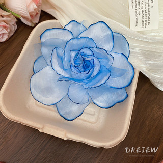 Drejew Vải lưới hoa bên mỏ vịt kẹp ảnh bầu không khí kẹp tóc giản dị phong cách kỳ nghỉ mũ phụ kiện tóc cao cấp