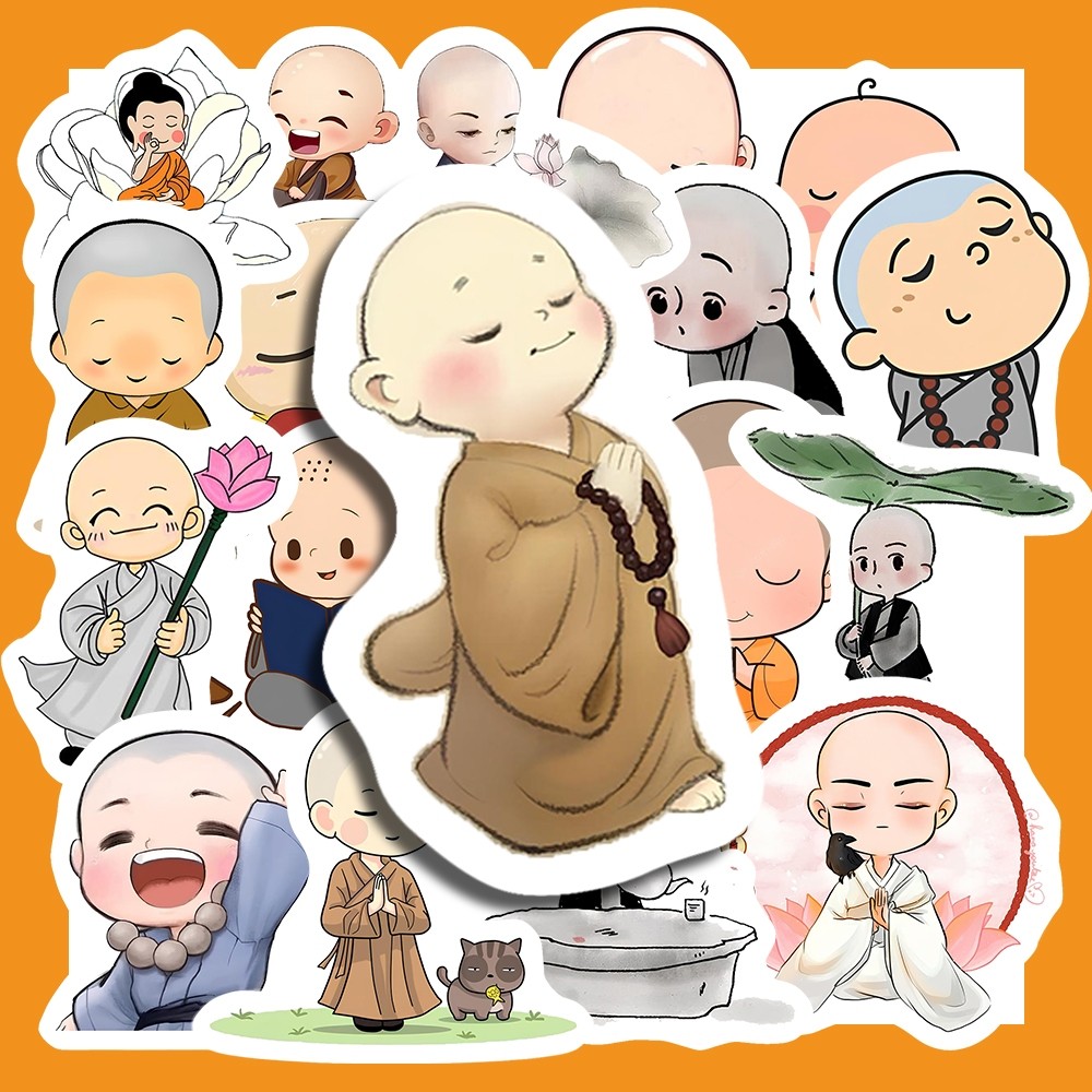 Hộp 25 Miếng Dán Sticker HÌNH CHÚ TIỂU DỄ THƯƠNG - Chống Thấm Nước Trang Trí laptop, vali - NSX Gì Cũng In