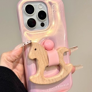 Xà Phòng Dễ Thương Stereo Trojan Đứng Ốp lưng Di Động Cho iPhone16 15 14 13 12 Pro Max Chống Sốc Bảo Vệ Camera Ốp Lưng Cứng Chống Rơi