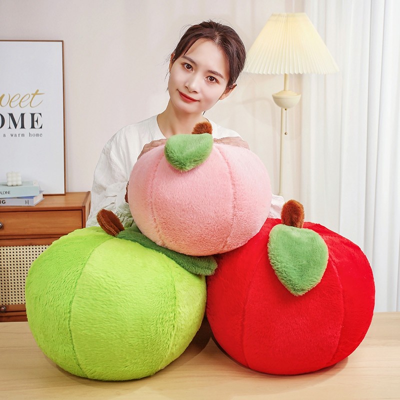 Rytanda Apple Sang Trọng Đồ Chơi Mô Phỏng Dễ Thương Táo Đỏ Mềm Đầy Trái Cây Gối Cho Trẻ Em Bạn Gái Quà Tặng Sinh Nhật Trang Trí Gia Đình Quà Tặng Giáng Sinh