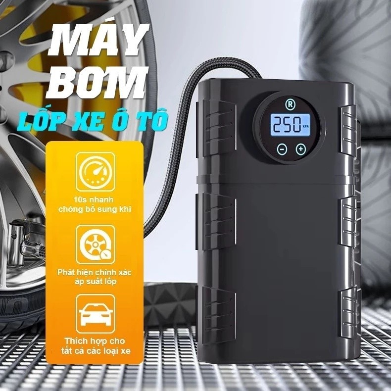 🔥Bơm không dây di động Sạc USB Bộ ngắt mạch tự động Giám sát áp suất lốp cho lốp xe đạp và bóng ô tô