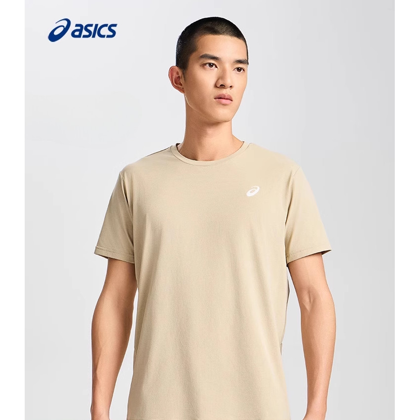 Áo thun thể thao mùa hè  Áo thun nam cổ tròn co giãn hấp thụ độ ẩm 100% Cotton cao cấp chạy bộ áo thun ngắn tay
