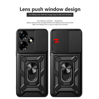 Ốp lưng Infinix Hot 30 X6831 hot30 Mới chống rơi với khung áo giáp kết hợp bộ vỏ cứng di động đẩy cửa sổ bảo vệ vỏ máy ảnh