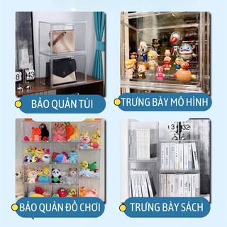 Tủ nhựa IKEA Mama trong suốt, kiểu dáng sang trọng giúp tối ưu diện tích và giữ đồ sạch sẽ