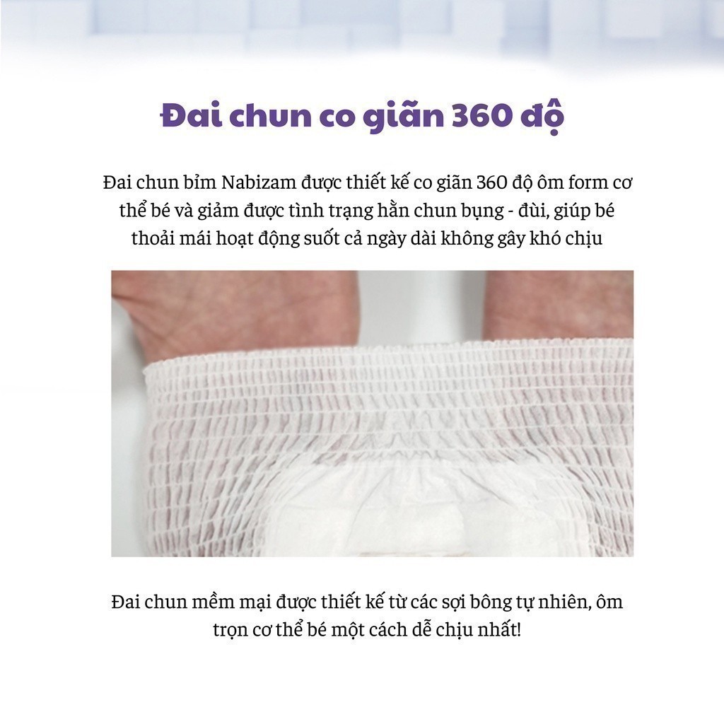 Ảnh COMBO 4 Tã/Bỉm Quần NABIZAM UltraThin Công Nghệ Thấm Hút Từ Hàn Quốc, Mỏng Nhẹ Và Chống Tràn Size XL /từ 12kg/26 miếng 4