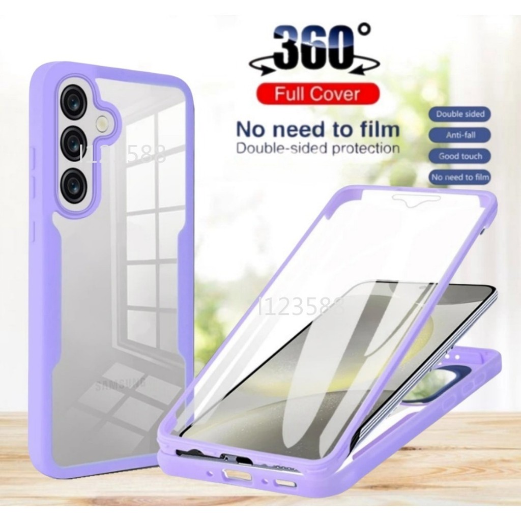 Ốp Chống Sốc Toàn Thân 360 Cho Samsung Galaxy A56 A26 A36 A16 A06 5G 4G 2025 SamsungA56 Vỏ Silicon Hai Mặt