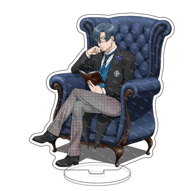PS1 Black Butler Sebastian Michaelis Acrylic Tấm Giá Đỡ Tấm Đứng Để Bàn Trang Trí Anime Ngoại Vi SP1