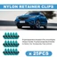 25 Chiếc Viền Bảng Nylon Giữ Kẹp Cho 90467-10188