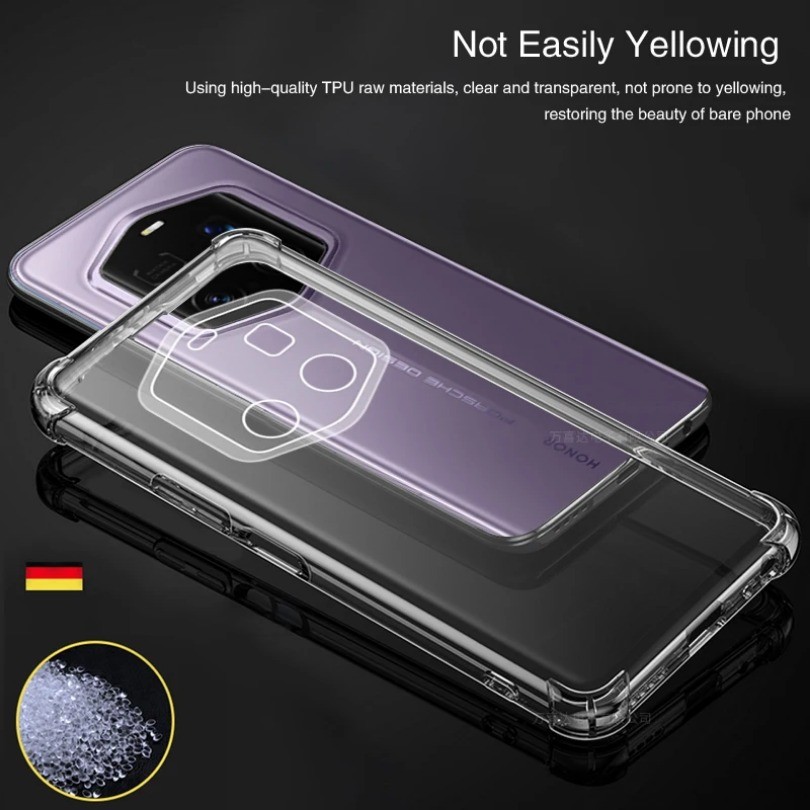 Túi Khí Mềm Ốp lưng Honor Magic7 Magic 7 Lite Pro RSR 7Lite 7Pro 7RSR 5G Fundas Silicon Trong Suốt Mặt Sau Đơn Giản Carcasas