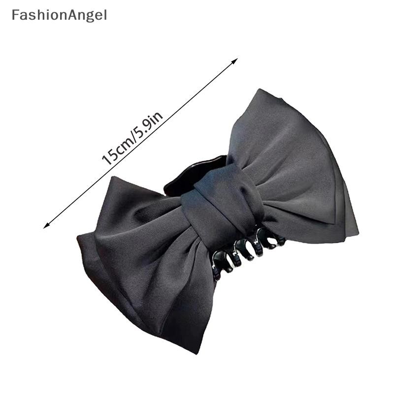 Fashionangel Thời Trang Nơ Lớn Vuốt Tóc Kẹp Cho Nữ Kẹp Tóc Bé Gái Tóc Lớn Cua Đen Kẹp Tóc Trắng Kẹp Tóc Accessorie VN