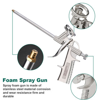 Súng Bắn Keo Bọt Nở Foam - Chèn Khe Hở Tường, Lỗ Rỗng, Cho Công Trình Xây Dựng