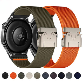 Dây đeo đồng hồ Nylon đàn hồi 20mm 22mm cho Samsung Galaxy Watch 7 6 5 4 40mm 44mm 6 Dây Nylon cổ điển 47mm cho đồng hồ GT5 4Pro 3 Vòng đeo tay