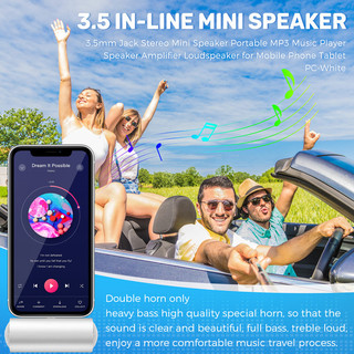 Jack 3.5 Mm Stereo Mini Loa Di Động MP3 Máy Nghe Nhạc Loa Khuếch Đại Loa Cho Điện Thoại Di Động Máy Tính Bảng Máy Tính Bảng