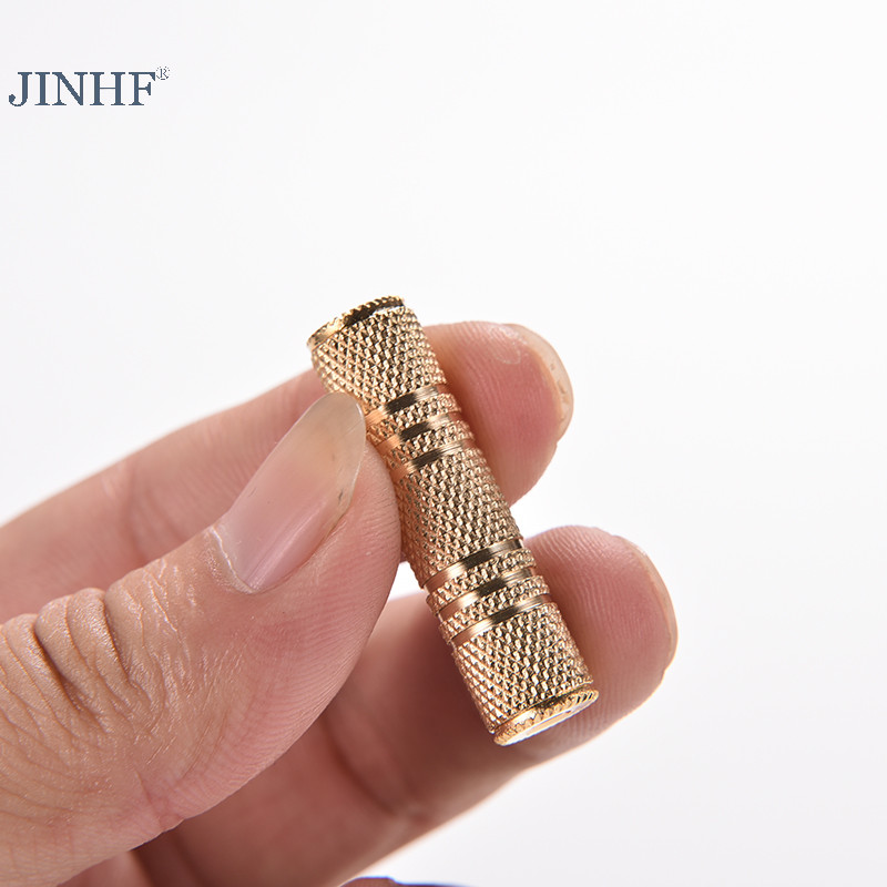 Jinhf Nữ sang 3,5 mm Nữ F / F Stereo Audio Adapter Tai Nghe Jack Kết Nối HOT