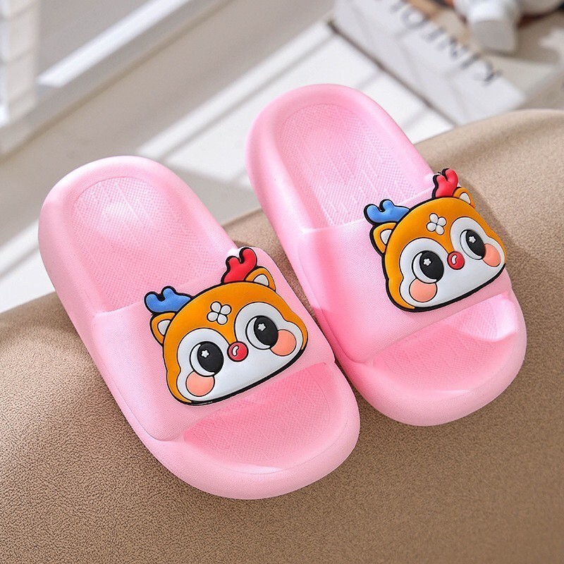 dép lê nhựa cho bé gái bé trai đi mưa hình xinh xắn đi biển mùa hè êm chân chống trượt mẫu mới 023 ( ảnh thật )