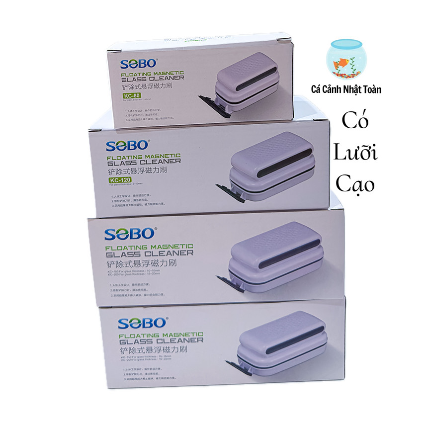 Hít Nam Châm Chà Hồ Vệ Sinh Cho Bể Cá Cảnh SOBO (Có Lưỡi Cạo)