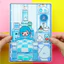 Học Liệu Ngôi Nhà búp bê của toca ice vs frie, Đồ chơi thủ công bóc dán h21 đồ chơi cho bé gái cô tiên xanh