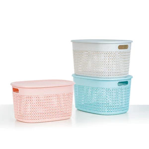 Rổ Đan Nắp Nhật Hokori - Mã SP: 3326 - Kích Thước: D39xR29xC20 (cm) aladanh-net-vn