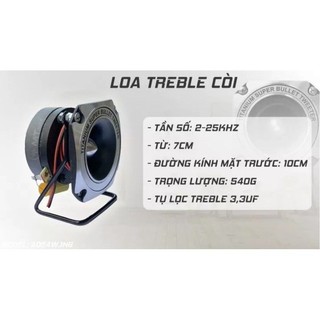 Loa TREBLE Còi Treble Titanium Super HT-666, Công Suất 100w Lọc Âm Cực Tốt - Có 3 Dải Âm Chính Là Bass - Mid - Treble