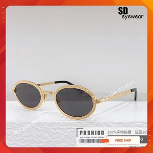 Mắt kính kính râm nữ thời trang dáng oval hot trend kính hà hồ hot tiktok 0136 màu đen viền sang cực kì sang chảnh