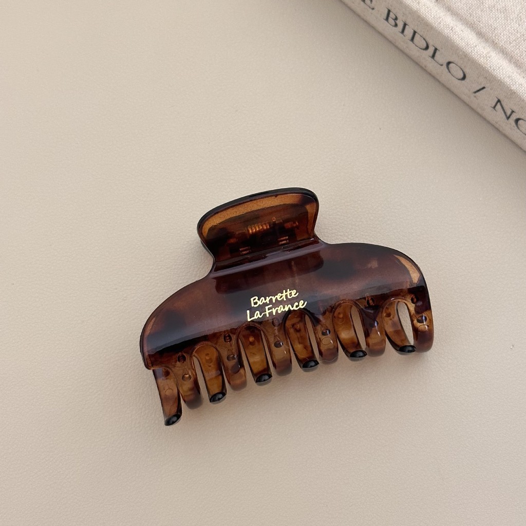 Kẹp tóc nữ Acrylic trong suốt Retro