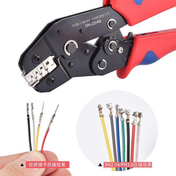 Sn-2549 Dupont Terminal Crimping Kìm PH2.0 / XH2.54 / VH3.96 / JST Chèn lò xo Chèn lưỡi uốn Kìm