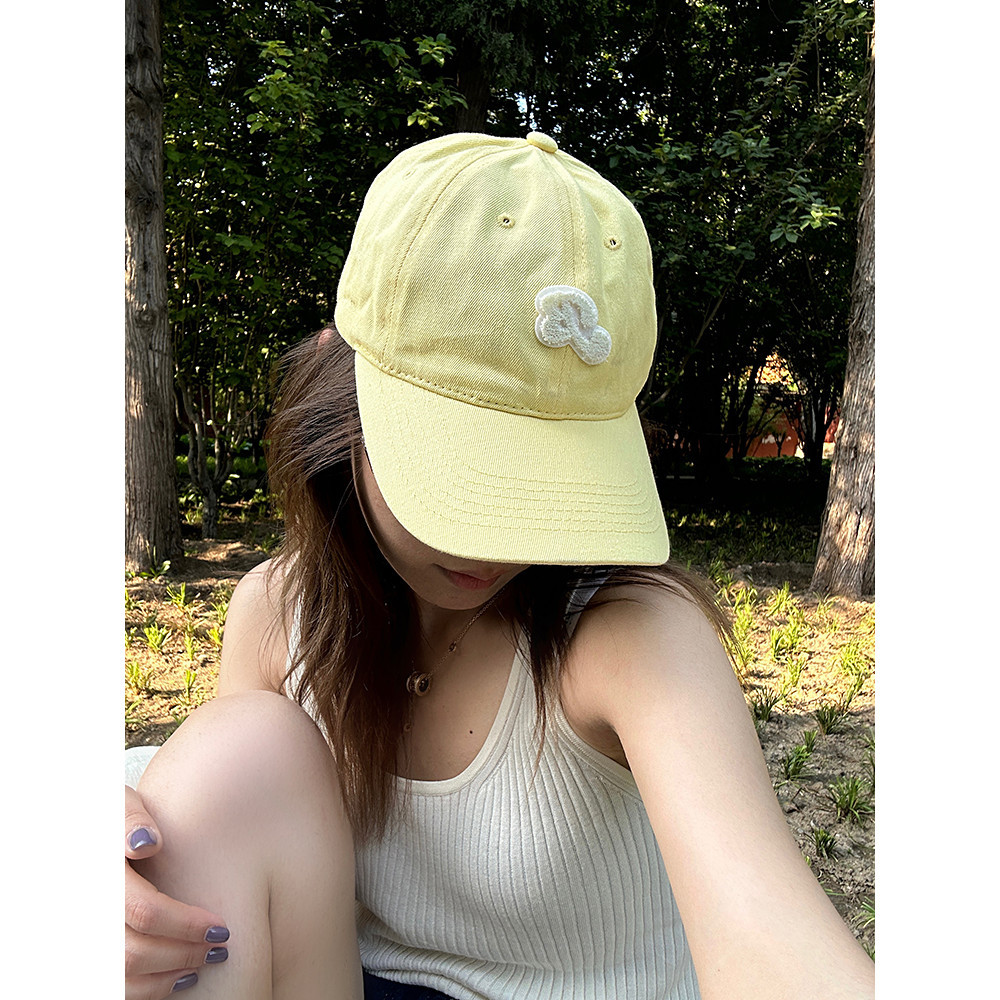 Hucares "Mùa hè hương chanh" Mũ chống nắng mùa xuân hè tươi mát dành cho học sinh, phong cách đa năng và phẳng