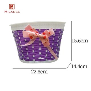 Giỏ xe đạp trẻ em HILABEE tháo rời, giỏ tay lái trước cho dã ngoại ngoài trời