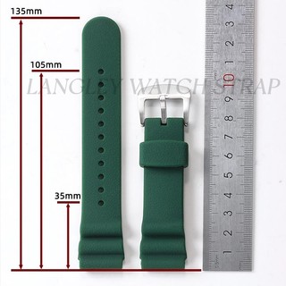 22mm Nhiều Màu Sắc Dây Đeo Đồng Hồ Silicon Diver Cao Su Đồng Hồ Cho Seiko 5 Cá Ngừ Sumo Samurai Lặn Chống Thấm Nước Đồng Hồ Nam Nữ Dây Đeo Tay Vòng Tay SKX007 SKX009 SKX173