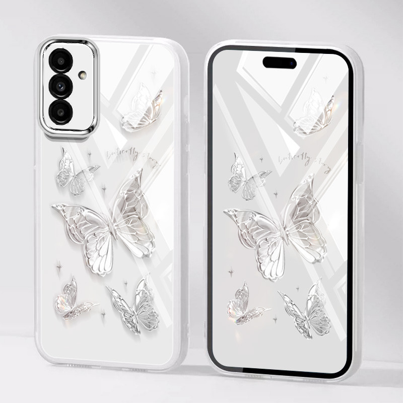 Ốp Điện Thoại YBD INS Style Cho Vivo Y19S Y100 5G (IDN) Y200e T3 5G Vỏ Bướm Niche Được Trang Bị Bảo Vệ Ống Kính