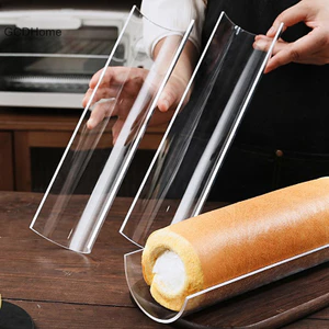 Gcdhome Mới Làm Dày 30CM Bánh Cuộn Định Hình Chèn Khuôn Trong Suốt Hình Chữ U Giữ Hình Bán Nguyệt Bánh Ngọt Nướng Dụng Cụ Nhà Bếp HOT