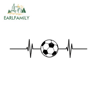 EARLFAMILY 13cm World Cup Bóng Đá Điện Tâm Đồ Dễ Thương Nhãn Dán Xe Hơi Cá Tính Chống Nắng Xe Tải Xe Máy Gương Chiếu Hậu Vinyl Đề Can Trang Trí Chống Trầy Xước