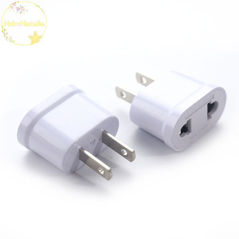 Hdmnatalie US Plug to EU Plug Round And Flat Phích cắm chuyển đổi mục đích kép Ổ cắm chuyển đổi VN