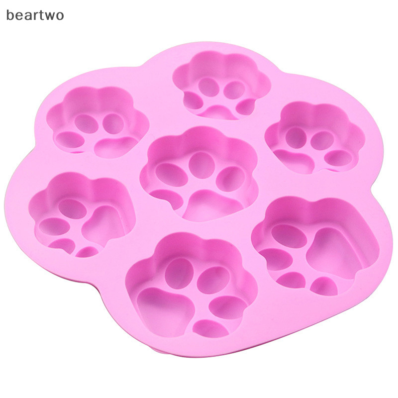 < Beartwo > Khuôn Silicon Đáng Yêu Paw Xà Phòng Fondant Trang Trí Hình Silikon Khuôn Đẹp