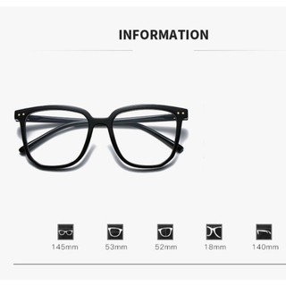 Kính thời trang nam nữ 2 chấm style hàn quốc cute dễ thương, Mắt kính mát không độ giả cận chống tia UV MoDa K029