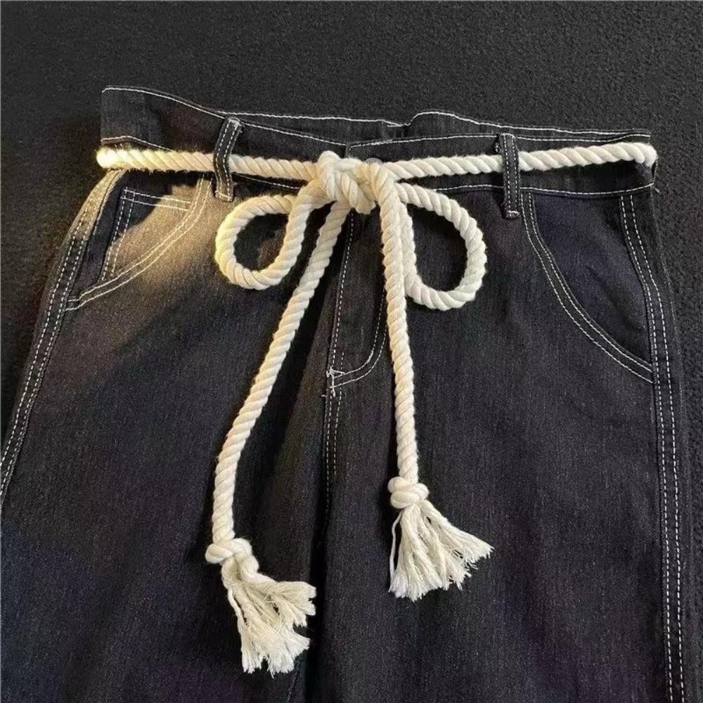 Thắt lưng dây dày SEYAWSON, Thiết kế sang trọng Ins Style Tie Thắt lưng, Thắt lưng jean sinh viên cổ điển đa năng
