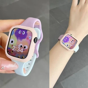 Dây đeo silicon + vỏ cho Huawei Watch Fit 3/4, dây cổ tay thông minh, phụ kiện vòng cao su