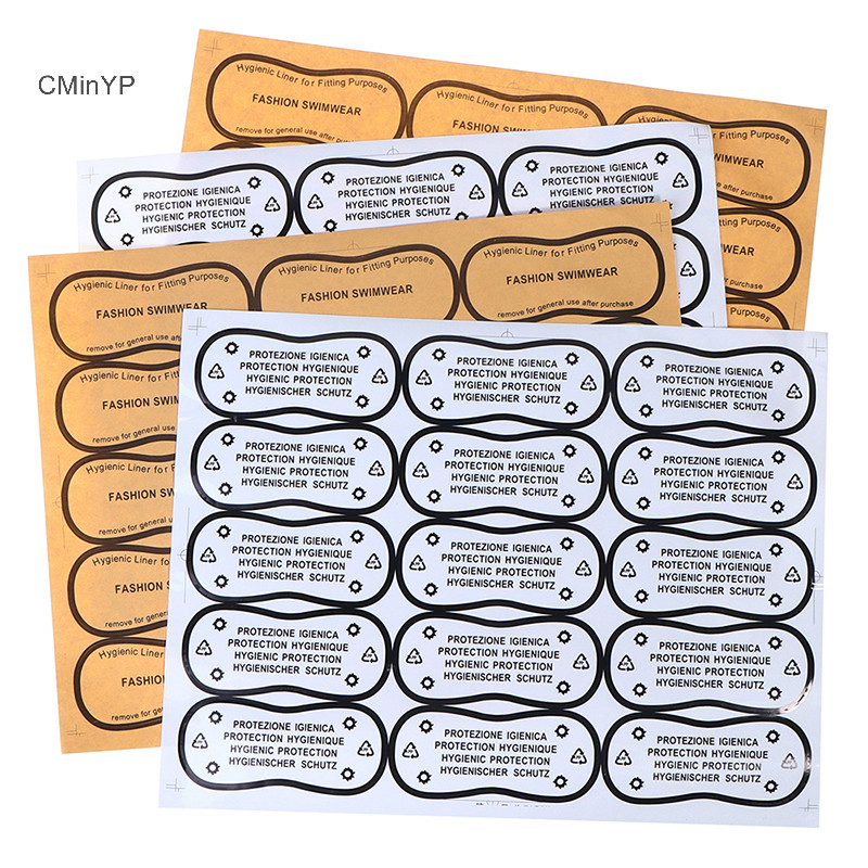 Cminyp 30 Cái / bộ Vệ Sinh Nhãn Trong Suốt Băng Đồ Bơi Thử Trên Nhãn Glory