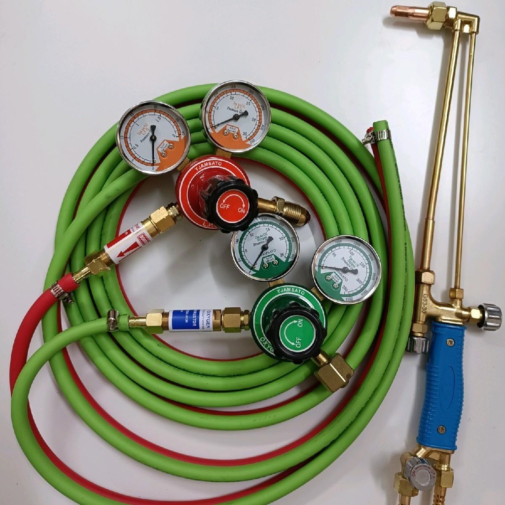 Bộ mỏ cắt gió đá, dây hơi đôi mềm tốt, đồng hồ oxy gas kèm van chống cháy  288, tay cắt oxy gas | Shopee Việt Nam