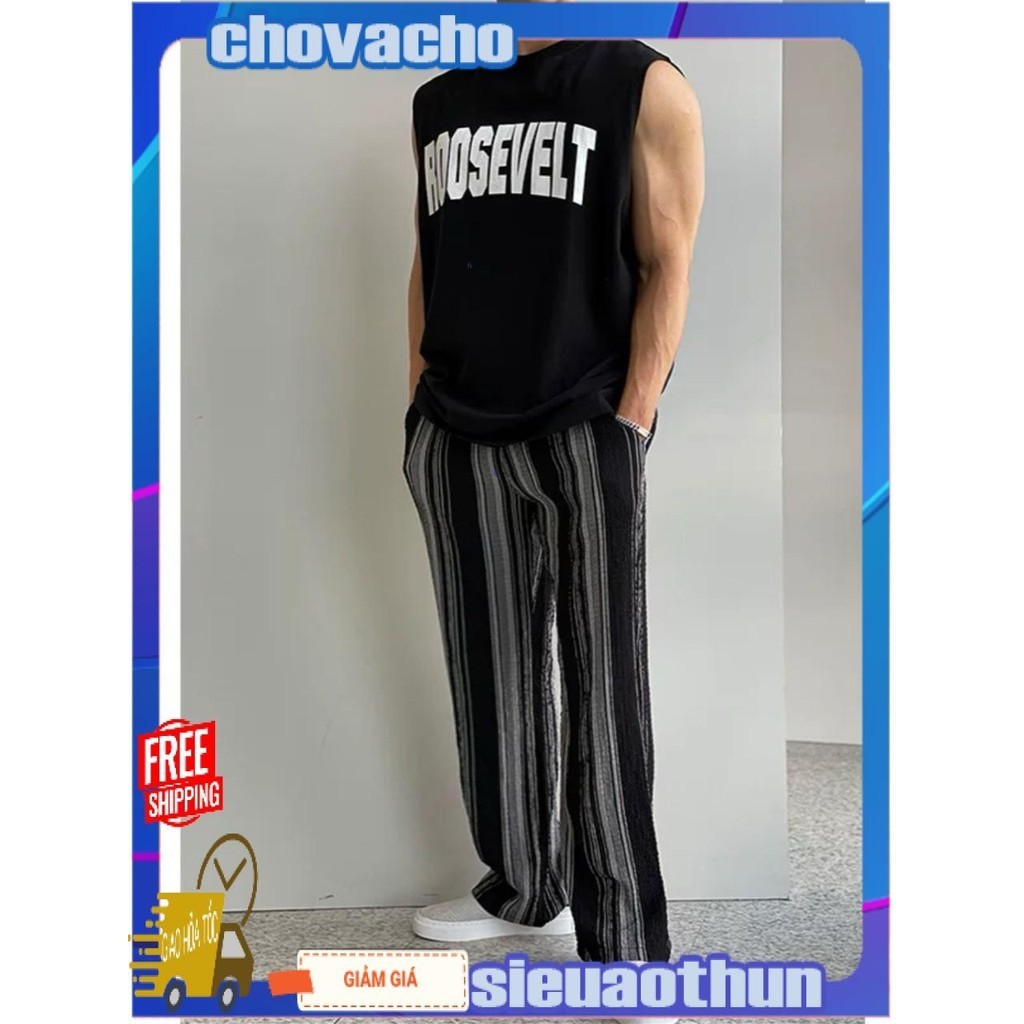 Áo thun Tanktop Cổ tròn ROO ICVCVNI Unisex