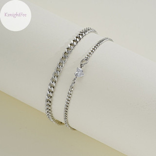 K2nightfee 2 Chiếc Vòng Tay Tinh Tế Thời Trang Đơn Giản Cho Cặp Đôi Unisex Cao Cấp Cảm Giác Trái Tim Vòng Tay Trang Sức Phụ Kiện Valenes Quà Tặng VN