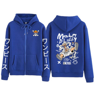 Áo hoodie nam nữ chất nỉ One Piece luffy thần mặt trời in hình