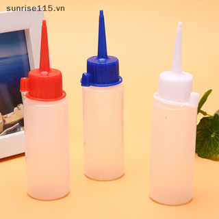 Chai bóp nhựa trong suốt Srvn 60ml dành cho đồ thủ công keo nghệ thuật có thể đổ lại.
