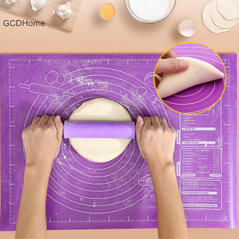 Gcdhome Thảm Nướng Bánh Silicon Tấm Pizza Bột Chống Dính Giá Đỡ Bánh Ngọt Phụ Kiện Nhà Bếp Dụng Cụ Nấu Ăn Dụng Cụ Máy Nướng Tiện Ích HOT
