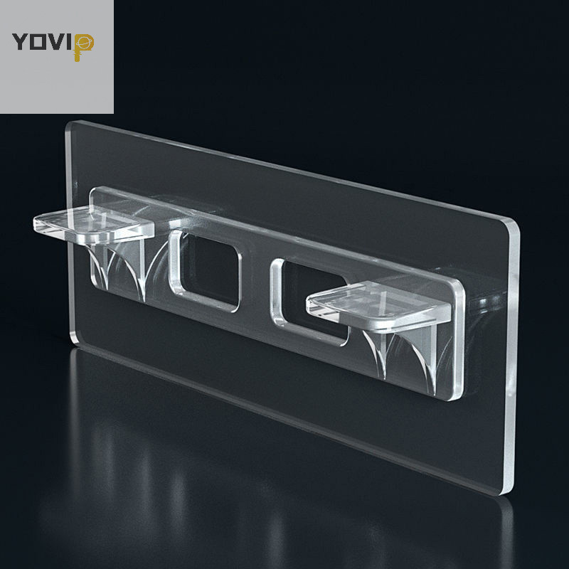 Yovip 2 Chiếc Kệ Dính Hỗ Trợ Chốt Cho Nhà Bếp Phòng Ngủ Tủ Quần Áo Kệ Hỗ Trợ Kẹp Treo Tường Miếng Dán Giá Đỡ VN