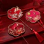 Zthome Trung Quốc Retro Chúc Mừng Quạt Cưới Cầm Tay Quạt Hoa Có sels Cổ Tinh Tế Mặt Dây Chuyền Quà Tặng HOT