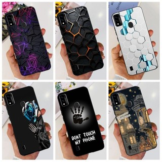 Vỏ Chống Sốc Cho ZTE Blade A51 Vỏ Điện Thoại Thời Trang Mát Mẻ Đá Cẩm Thạch Hoạt Hình Silicon Mềm Màu Đen Cho ZTE BladeA51 Vỏ