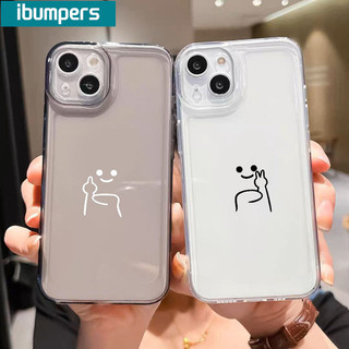ibumpers Ốp lưng iphone cute couple hoạt hình họa tiết trong suốt Ốp điện thoại TPU silicone mềm chống sốc cho Iphone 15 14 12 13 11 Pro Max IP 7 8 Plus Iphon X XS XR Xs Max