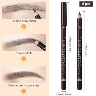 JKDESIGN Brow Pencil, Bút chì kẻ lông mày bằng gỗ lõi cứng, Bút kẻ mắt chống mồ hôi chống thấm nước Hoàn hảo cho lông mày