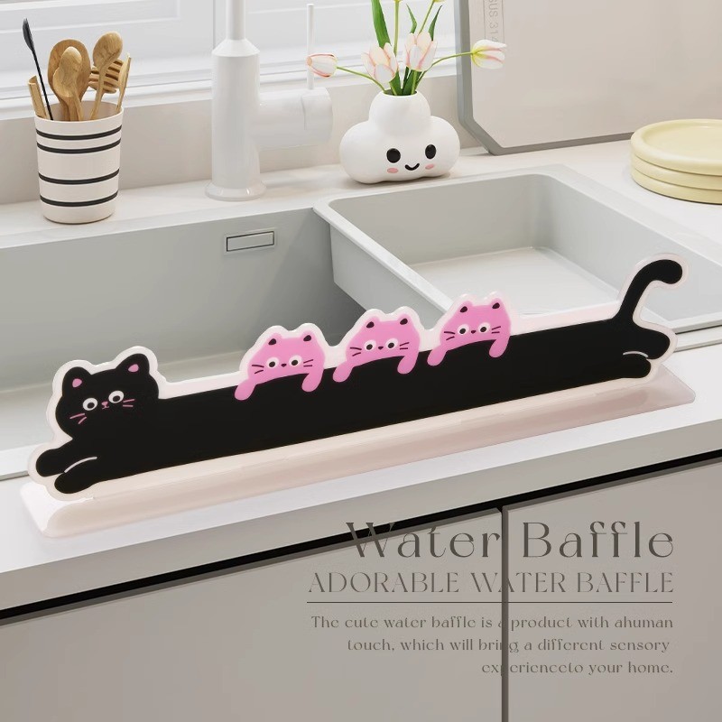 Acrylic hoạt hình tấm chống thấm nước mặt bàn dải chống thấm nước hoạt hình bồn rửa nhà bếp cạnh tấm chống thấm nước chống văng